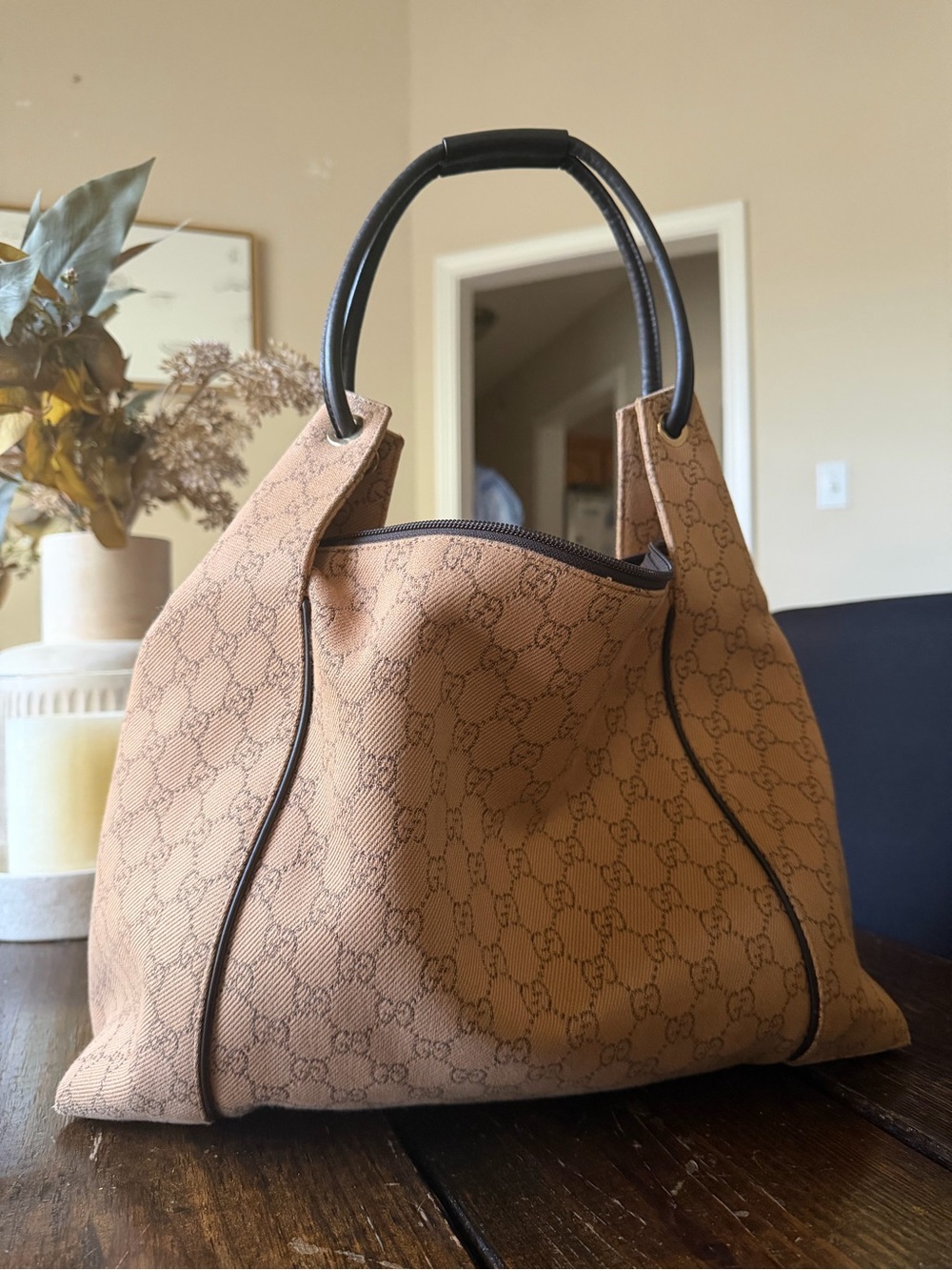 Gucci Denim Shoulder Bag